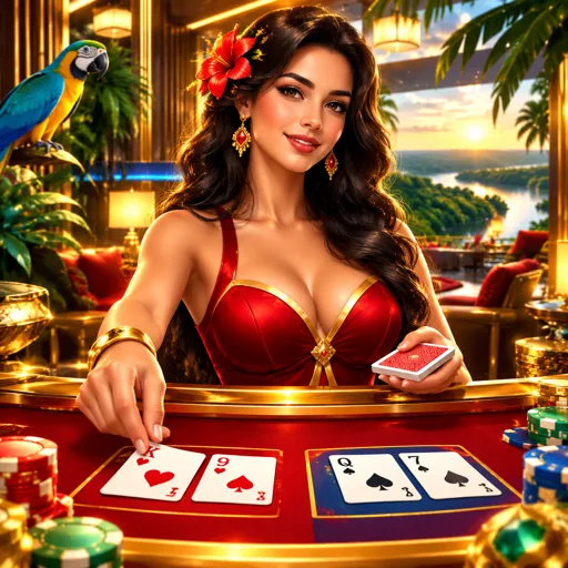 Jogo de baccarat ao vivo com interface elegante e roadmaps de resultado