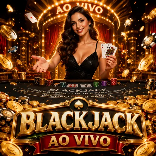 Dealer brasileira conduzindo mesa de blackjack ao vivo
