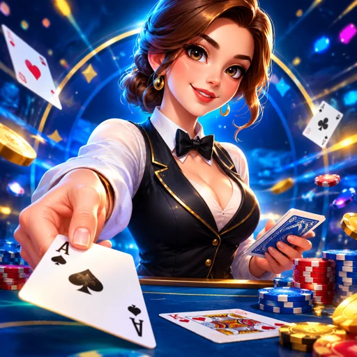 Valores das cartas no blackjack de Ás a Rei